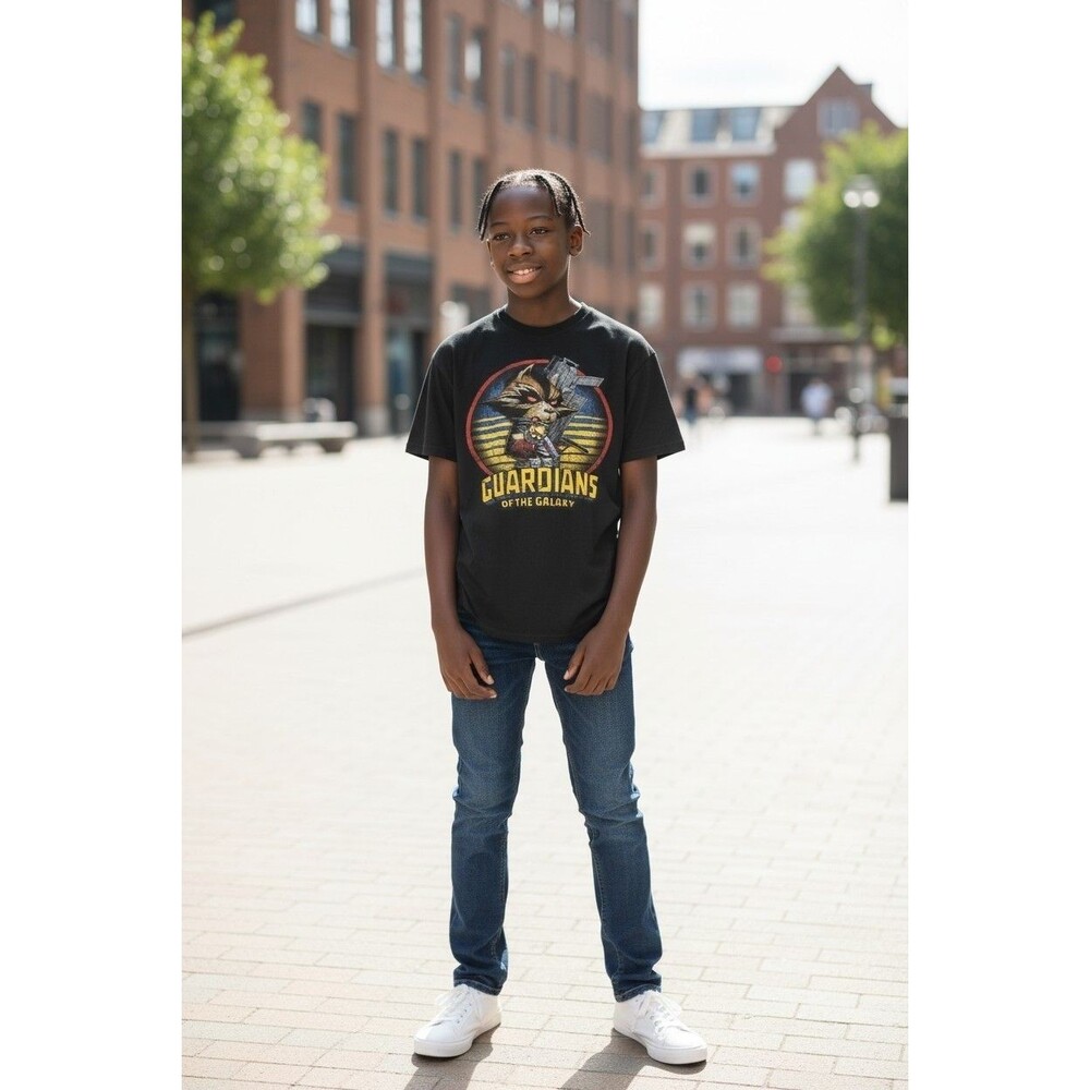 Marvel Classic Heavy Metal Rocket Men's Tops Short Sleeve Tee Shirt XL